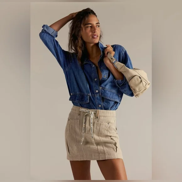 NWT Free People We The Free River Canyon Mini Skirt - Picture 3 of 6